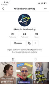 Keep IN Learning Tik Tok profile page