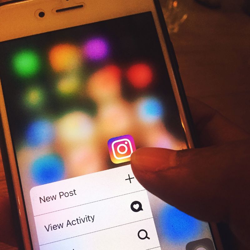 Instagram app on phone - New Post