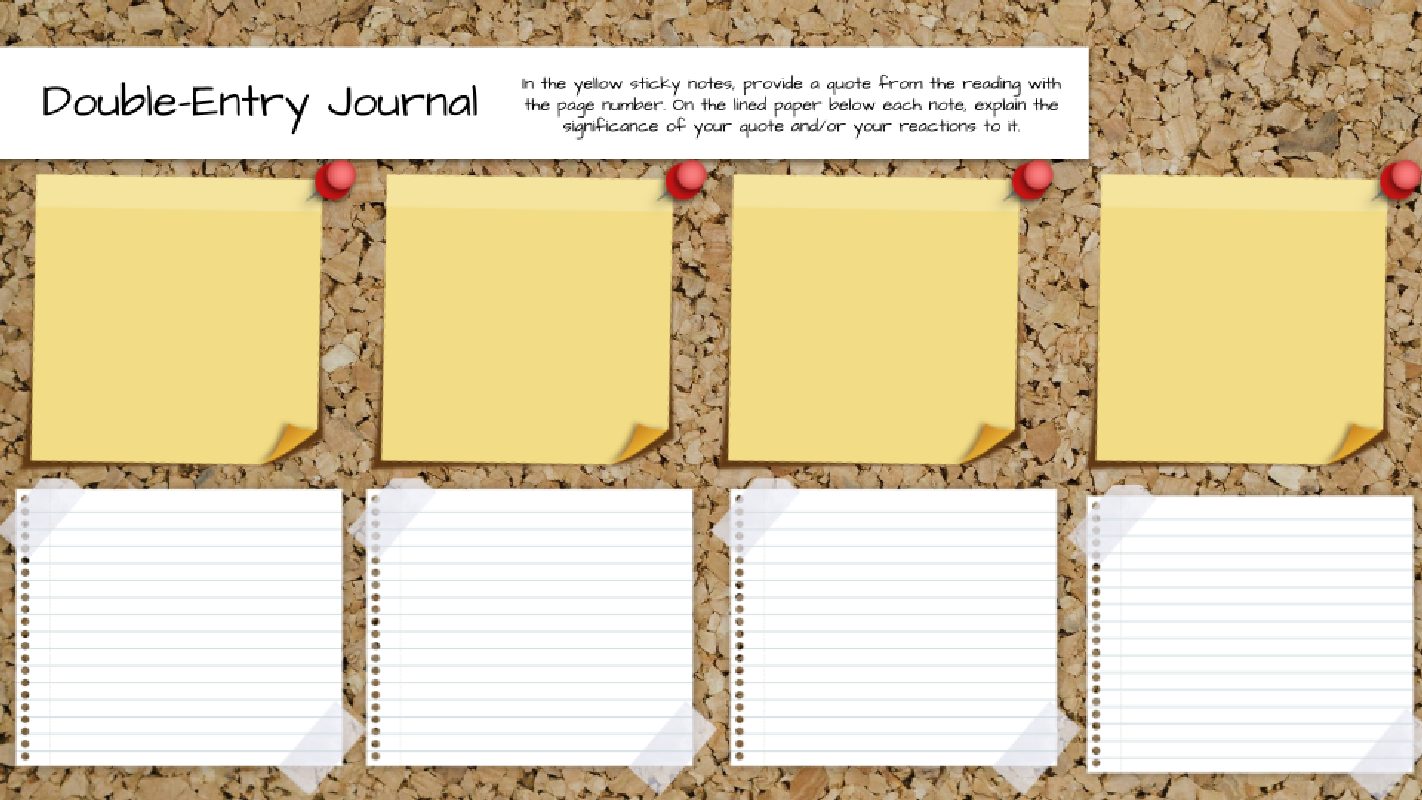 Double-Entry Journal - Google Jamboard