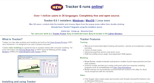 Tracker Homepage