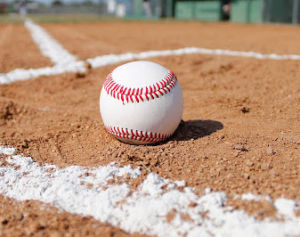 baseball in the dirt