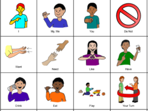 Different styles for communication with hand motions.