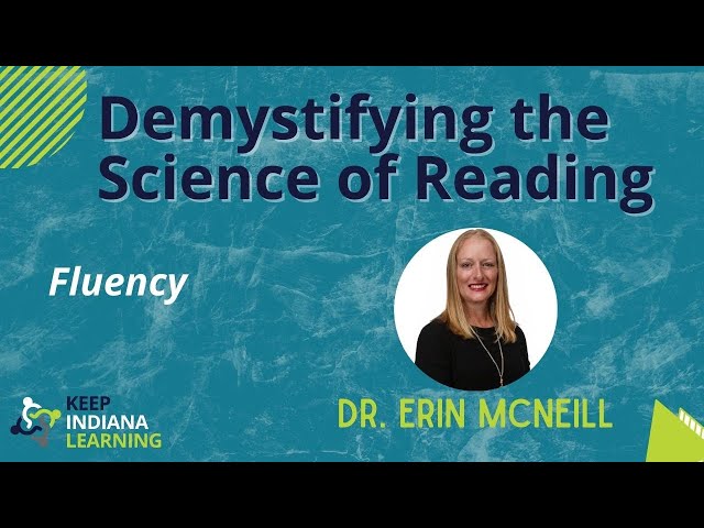 This short webinar reviews the research surrounding fluency and the science of reading. We began with an overview of fluency, why it is important, what it looks like in practice.